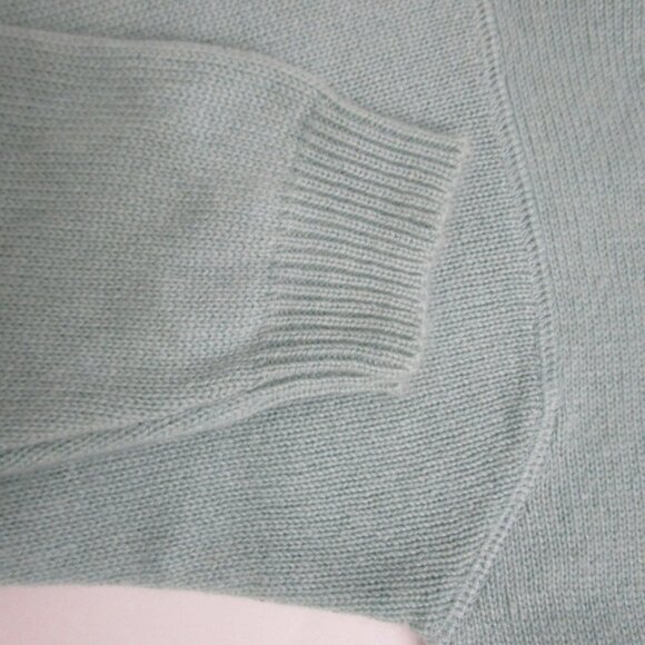 Blue CASHMERE Sweateshirt Pullover Knit Sweater Cuddly Luxury - Picture 6 of 12